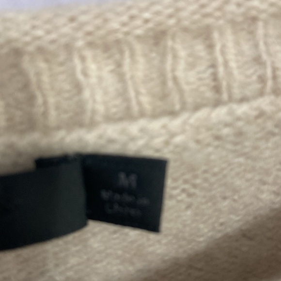 Jenni Kayne Women Oatmeal Will and Cashmere Blend Sweater Size M - Picture 7 of 8